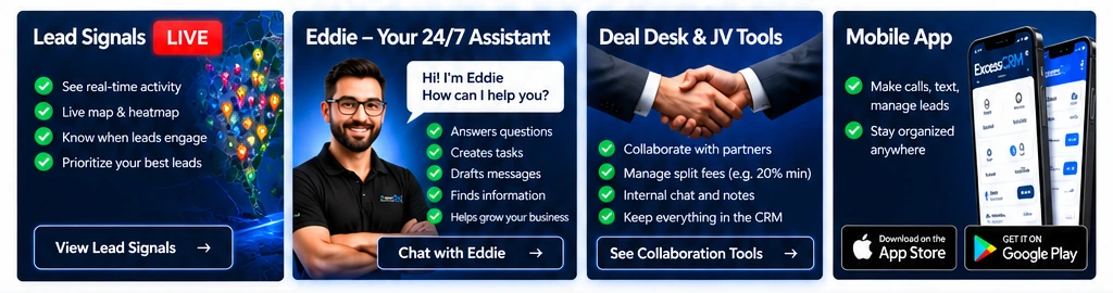 ExcessCRM core features.